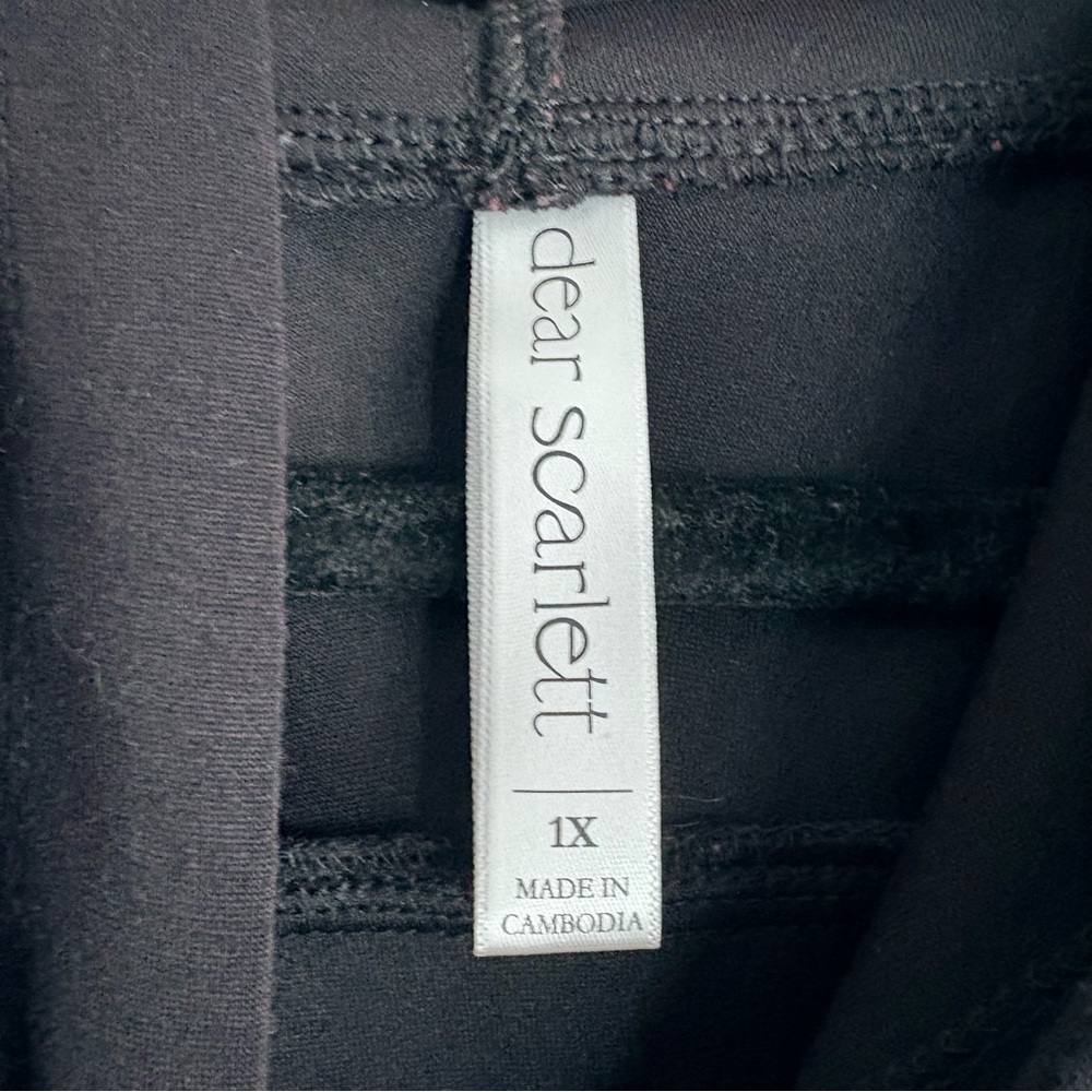 Dear Scarlett Black Hoodie Relaxed Fit Sweatshirt - Picture 5 of 6